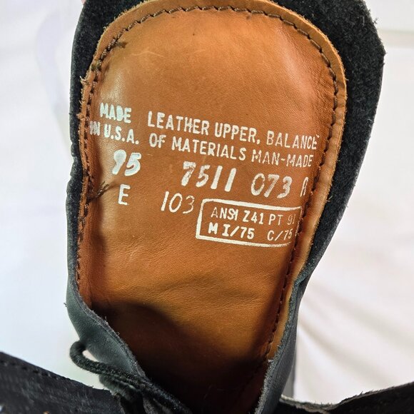 Vintage CAROLINA Men Sub Zero Leather Boots/Steel Toe Logger Boot Sz: 9.5E Black - Picture 8 of 10